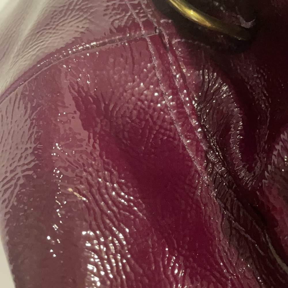 Y2K Coach Francine bag in purple patent leather - Picture 8 of 16